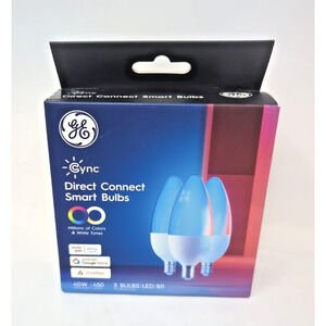 GE Cync Smart LED Light Bulbs, Color Changing Decorative Light Bulbs, Candelabra